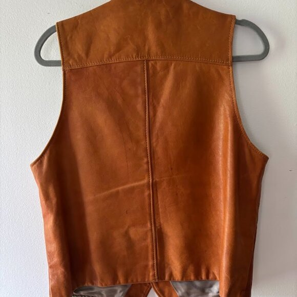 Vintage leather vest from Schott N.Y.C. Sportswear, New York City. - Picture 2 of 8